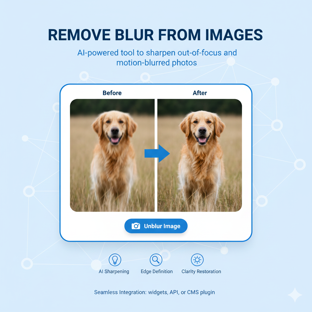Unblur The Image tool